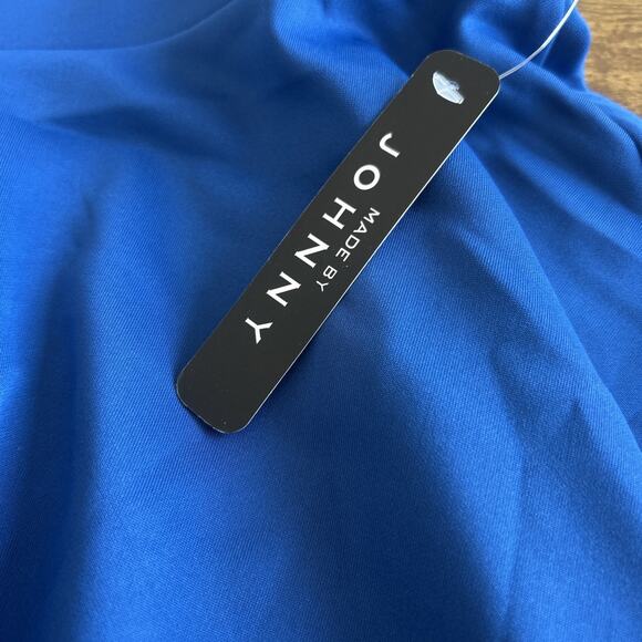 Made by Johnny NWT Medium Solid Blue Pull-On A-Line Skirt - Picture 5 of 13